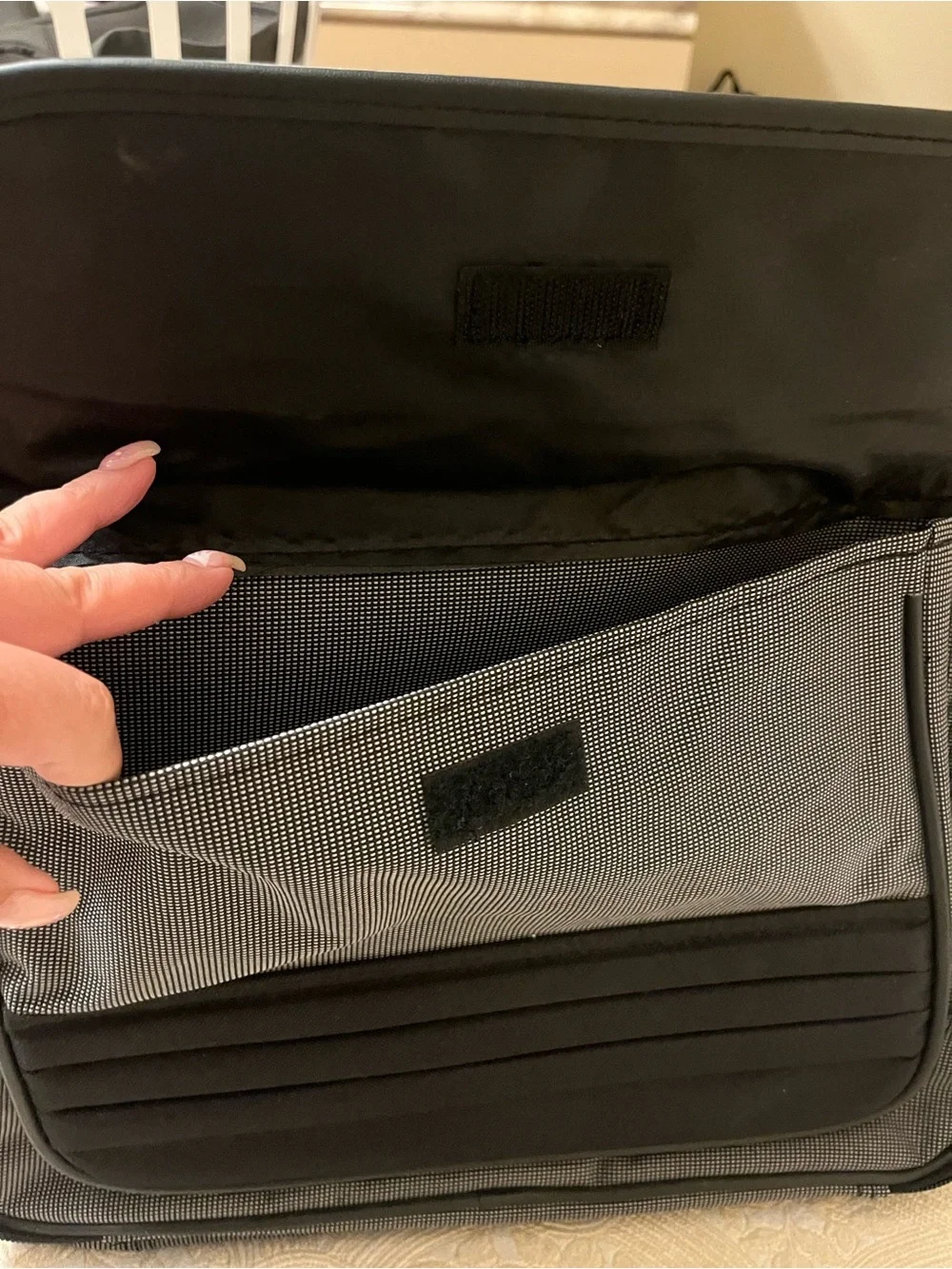 Gray and Black Laptop Briefcase Bag-NWOT